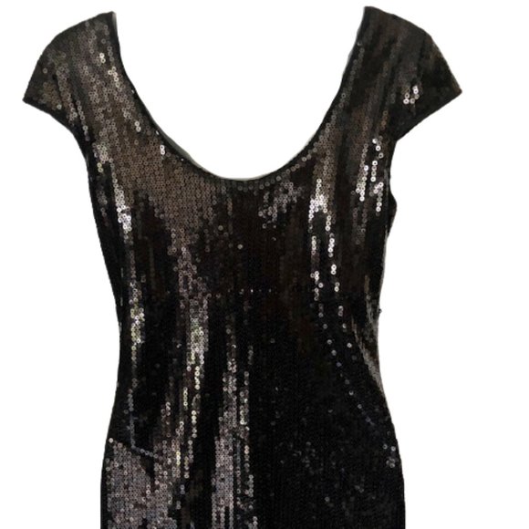 Armani Exchange A/X Sequined Cocktail Dress - Black - M - Picture 3 of 13